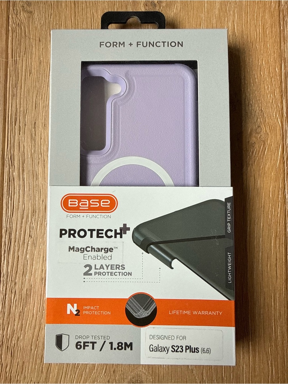 New Base Protect+ MagCharge Galaxy S23 Plus 6.6” Lavender Purple Case